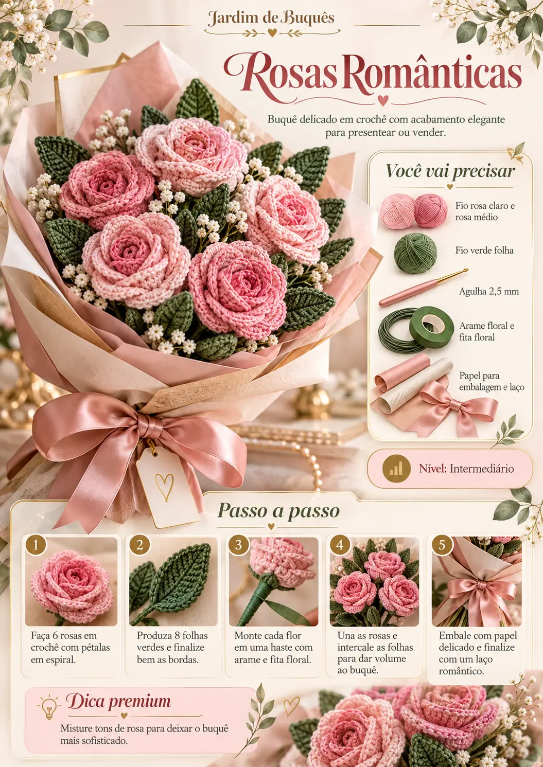 Página do modelo Rosas Românticas